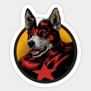 Red Guarddog Sticker